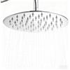 Kuabiz Soffione doccia a pioggia, rotondo da 12 pollici, in acciaio inox 304, cromato ad alta pressione, soffione doccia a pioggia, comodo e anti-calcare (12 pollici)