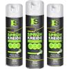 Spraytive 3 x 500 ml di gesso spray giallo neon - Colorante a gesso lavabile, spray per pavimenti, spray temporaneo per asfalto, erba, calcestruzzo