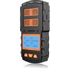 CHNADKS Rilevatore di Gas, CHNADKS 4 in 1 Rilevatore Gas Portatile, EX, O2, H2S, CO, Monitor del Gas con Display LCD con Allarmi Ottici, Acustici e a Vibrazione (Nero)