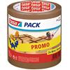 tesapack® Nastro da Imballo, 66m x 50mm, Avana - PACK da 2 pz. - Promopack