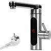 CEIEVER - Rubinetto elettrico con scaldabagno istantaneo, 230 V, indicatore della temperatura LCD, rotazione a 360°, rubinetto da cucina con scaldabagno istantaneo, per cucina