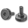 OL 2 viti di livellamento con tappo in acciaio inox, plastica/acciaio/acciaio inox (23 mm, M8 x 30).