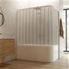 Idralite Box doccia sopravasca 70x140 in PVC a soffietto mod. Ortensia con apertura laterale