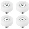 PATIKIL 19mm Rulli per Cassetti, 4 Packpz Puleggia Cassetto in Plastica Cuscinetto Ruote Ricambio Piccola Puleggia
