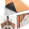 FUTURAZeta - Pannello Lastra Insonorizzante Antivibrante Acustica in Gomma Piombo EPDM Adesivo, Altissima Densità per Tubazioni Impianti Scarichi Pareti Soffitti Cartongesso (2 Pannelli 120 X 100 Cm.)