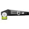 SANNCE 4K PoE NVR 8 Canali Videoregistratore con 2TB HDD | Casa, Commerciale, Riconoscimento Persone/Veicoli (solo con telecamere compatibili), Supporta IP 8MP/6MP/5MP/4MP/3MP/2MP