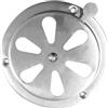 Butyeak Inossidabile Piastra Di Ventilazione, Rosetta di Ventilazione in Acciaio Inox, Griglia Ventilazione Regolabile, Griglia di Ventilazione Richiudibile, 125 mm lamiera di Ventilazione in Acciaio Inox