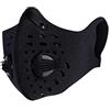 Veesper Maschera antipolvere al carbone attivo Maschera anti inquinamento Filtrazione PM2.5 Allergeni Gas di scarico Respirazione calda per Corsa Ciclismo Attività all'aperto Anti polvere Nero