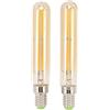 Marhynchus 2Pcs Lampadina Tubolare LED 4W 2300K Lampadine Tubolari E14 Base T20x120 220 a 240V per Illuminazione Ufficio Camera da Letto (Oro)