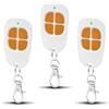 LUIRSAY 3 x AAM0049 Telecomando Cancello e Garage - Compatibile SCS Sentinel - 433,92 MHz - 4 Canali - Codice Segreto Rotante & Portata Lunga - Arancione