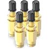 GASHER 5 Pezzo Valvola Schrader di gonfiaggio in ottone da 1/4 (approvata dal DOT) con connessione a pressione, tubo di linea d'aria da 1/4 OD, linea d'aria e sospensione