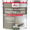ARCANE INDUSTRIES Vernice per pavimento in piastrelle verde - Resina epossidica per pavimento piastrellato - ARCAPOXY - 260 - Verde Reseda - RAL 6011 - ARCANE INDUSTRIES