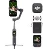 DJI Osmo Mobile 8P + Trasmettitore Mic Mini 2, stabilizzatore per iPhone e Android, microfono wireless, cancellazione attiva del rumore, batteria da 10 h, stabilizzazione su tre assi