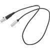 KICHOUSE Cavo Adattatore Audio 3,5mm Femmina a Mini Xlr Femmina 1/8 Trs da 0,5m in Rame e Pvc Nero, Resistente All'ossidazione e Affidabile per Console di Missaggio