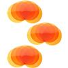 GETAJGHSD 15 Pezzi Filtri Gel Autoadesivi Arancioni per Faretti Led, Pellicola Diffusore in Pet 3,8cm per Luce Calda, per Uffici e Aree Pranzo