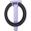 Gettimore Supporto magnetico per telefono, rotazione a 360°, supporto pieghevole per selfie, con presa forte, in metallo, portatile, essenziale per viaggi, Regno Unito (viola taro)