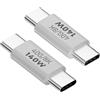 Generic Adattatore USB C Ad Angolo Retto,Adattatore USB C Ad Angolo | Adattatore PD Da Tipo C A USB Da 140 W Con Trasferimento Dati A 40 Gbps,Adattatore Extender USB Tipo C 8K 60Hz USB C 4.0 Per Tablet
