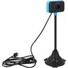 HEANUJJ Webcam USB 0.3mp con Microfono Integrato, Design Flessibile in Plastica, Regolazione Angolo Facile, per Netmeeting e Laptop