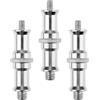 Yardenfun Set 3 Adattatori 1/4 a 3/8 in Lega di Alluminio Argento, per Stativo Flash e Supporto Ombrello, con Funzione di Montaggio Rapido