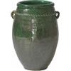 Vaso Fenice Anfora Righe H69 D42 Verde - EDG