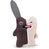 Fuggler Misfit Monsters Serie 1 da 23 cm di ZURU, peluche Funny Ugly Monster (Rabid Tooth - Brown & Beige)