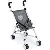 Bayer CHIC 2000 Passeggino per bambole Roma, passeggino per bambole, mini passeggino, jeans grigio