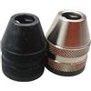Beatanug Mandrino senza chiave per trapano 0,3-3,6 mm per mini convertitore per driver di potenza - Adattatore con gambo esagonale in metallo senza asta di prolunga (A)