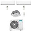 Hisense Climatizzatore Condizionatore Hisense Hi Comfort WiFi + Cassetta 4 vie R32 Trial Split Inverter 9000 + 9000 + 18000 BTU con U.E. 5AMW105U4RQC