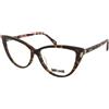 Just Cavalli VJC126 0743 | Occhiali da Vista Graduati | Plastica | Cat Eye | Giallo, Marrone, Havana | Adrialenti