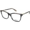 Furla VFU874 0GBL | Occhiali da Vista Graduati | Plastica | Quadrati | Blu, Grigio | Adrialenti