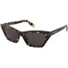 Furla SFU777 05AW | Occhiali da Sole Graduati o Non Graduati | Plastica | Quadrati, Cat Eye | Havana | Adrialenti