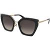 Furla SFU821 0700 | Occhiali da Sole Graduati o Non Graduati | Prova Online | Metallo | Quadrati, Cat Eye | Nero | Adrialenti