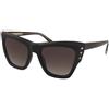 Police Superstar 4 SPLR24 0700 | Occhiali da Sole Graduati o Non Graduati | Prova Online | Plastica | Quadrati, Cat Eye | Nero | Adrialenti