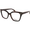 Furla VFUA95 0C10 | Occhiali da Vista Graduati | Plastica | Quadrati | Havana | Adrialenti