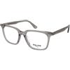 Police Gator Evo 1 VPLU60 04G0 | Occhiali da Vista Graduati | Prova Online | Plastica | Quadrati | Grigio, Trasparente | Adrialenti