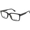 Police Etchline 1 VPLU53 06QD | Occhiali da Vista Graduati | Prova Online | Plastica | Quadrati | Verde, Trasparente | Adrialenti