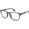 Police Origins Lite 33 VPLQ67 0V51 | Occhiali da Vista Graduati | Prova Online | Plastica | Quadrati | Verde, Trasparente | Adrialenti