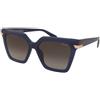 Police Aura 1 SPLU04 05GP | Occhiali da Sole Graduati o Non Graduati | Prova Online | Plastica | Quadrati | Blu | Adrialenti