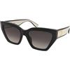 Furla SFU975 0700 | Occhiali da Sole Graduati o Non Graduati | Plastica | Cat Eye | Nero | Adrialenti