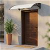 MIlani Home ASUKA - pensilina in policarbonato alveolare opaco porta ingresso 100 x 150 cm