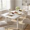 MIlani Home DONNY - tavolo da pranzo allungabile in legno massello cm 85 X 160/200/240