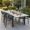 MIlani Home TRIUMPHUS - tavolo da giardino allungabile in alluminio e polywood