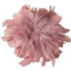 LNNXSZ Spilla Di Piume Spilla grande a forma di fiore di piuma da 20 cm for donna, spilla di lusso for abiti da festa e matrimonio.