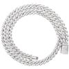 Lucoro Diamonds Miami Cuban Link Collana - 8 mm, argento sterling 925 massiccio, Iced Out, gioielli da uomo con zirconi cubici - Lucoro, Argento sterling, Zirconia cubica