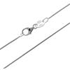 SilverAmber Jewellery Collana Donna a catena sottile in argento 925 - serpente tondo (round snake - 0.7 mm) - 52 cm, vari stili e misure prodotto in Italia GCH01020