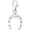 Quiges Donna Charm Ciondolo Argento Ferro di Cavallo per Bracciali e Accessori