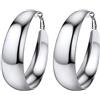 PROSTEEL Orecchini A Cerchio Grandi In Acciaio 60mm
