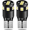 QAUBEN Lampadina LED Canbus 194 T10 168 2825 W5W Luce LED estremamente luminosa 12V 9SMD 2835 Chipset Lampadina LED Interno auto Cupola Mappa Porta Luci targa di cortesia 6000K Bianco (2pcs)