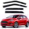 KPY Parapioggia compatibile con Ford Fiesta Hatchback 2009-2019, 4 deflettori laterali per finestrini laterali con nastro adesivo stile Mugen, 2009 2010 2011 2012 2013 2014 2015 2016 2017