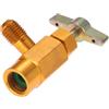 BOOMBOOST R134A Rubinetto con tappo autosigillante, strumento per valvola R134A con apribottiglie con connettore femmina ACME da 1/2 e connettore maschio SAE da 1/4 adatto per la ricarica dell'aria